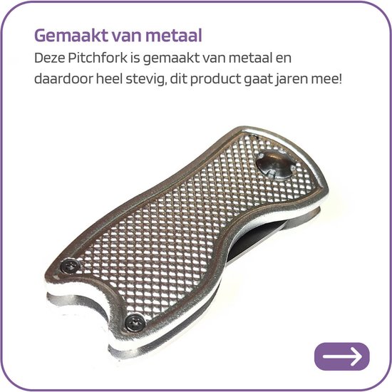 Golf Pitchfork - Golf Accessoires - Metaal + Marker Zilver van Merkloos — afbeelding 3