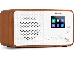 DAB radio - Audizio Avio DAB radio met Bluetooth - DAB+ - FM - USB en AUX - 20 voorkeurszender - Wit