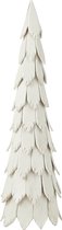 J-Line décoration Sapin Noël Pièces - bois - blanc - large