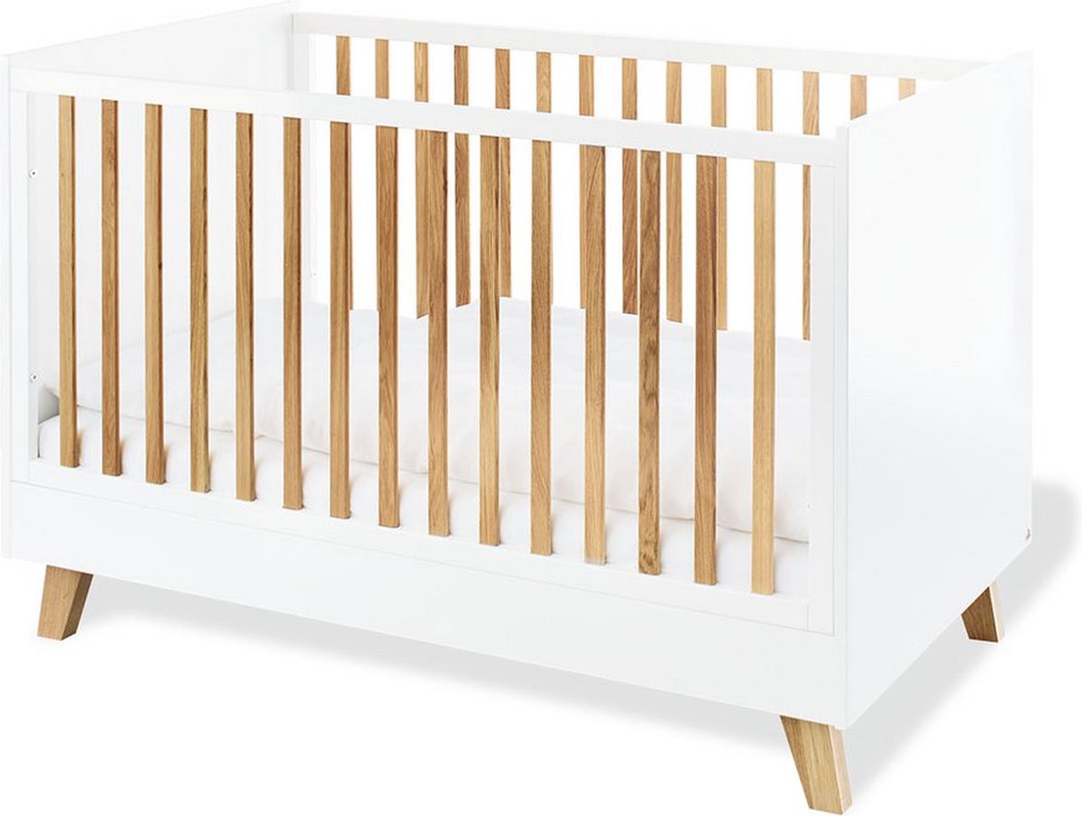 Kinderbed 'Pan' - Babybed - Converteerbaar Jr-bed - Meerdere hoogtes - 145 cm x 75 cm x 93 cm