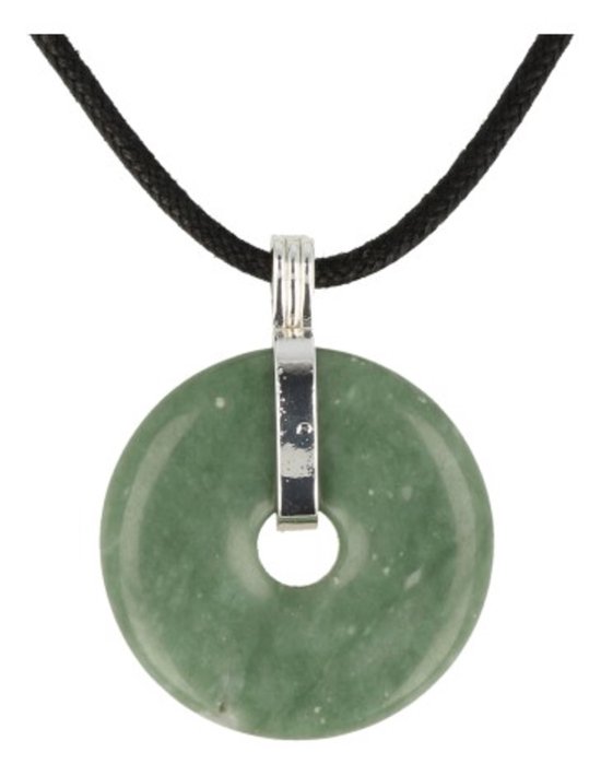 Chinese Jade Donuthanger Met Koord