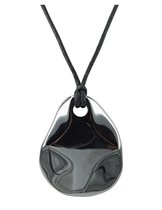 Pendentif âne En Hématite – Pierre Polie 3,7 Cm – Nouveau Sans étiquette