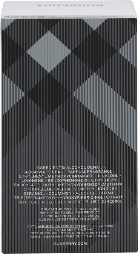Burberry Brit 50 ml Eau de Toilette - Herenparfum