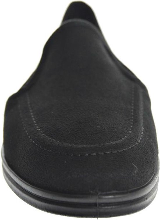 Q Fit Bern 4 Zwarte Nubuck Gesloten Heren Pantoffels Zwart