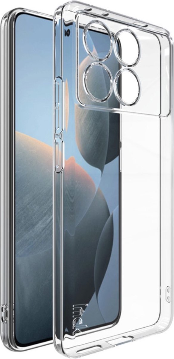 IMAK Hoesje - Geschikt voor Xiaomi Poco X6 Pro 5G Hoesje - IMAK TPU Back Cover - Transparant