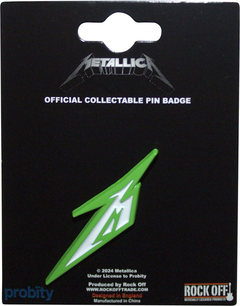 Metallica - M Logo Pin - Groen