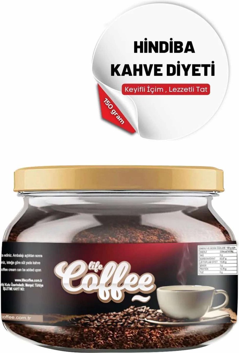 Goedkoopste LifeCoffee Detox Hindiba Dieet Koffie 150 gr Harmana