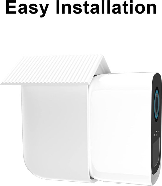 2 Stuks - Wit - Camera siliconen beschermhoes - bewakingshoes - bewakingscamera beschermhoes - Zachte siliconen hoes - beveiligingscamera beschermhoes - Waterdichte, uv-bescherming en regendicht - Geschikt Voor EufyCam 2C van Merkloos — afbeelding 3