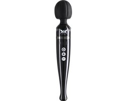 Pixey DeLuxe - Black Chrome Edition - Oplaadbare Wand Vibrator - de krachtigste die er is