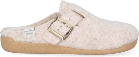 TONI PONS Mima-FP Damen-Slipper mit Schnalle, ekrü, 35 EU
