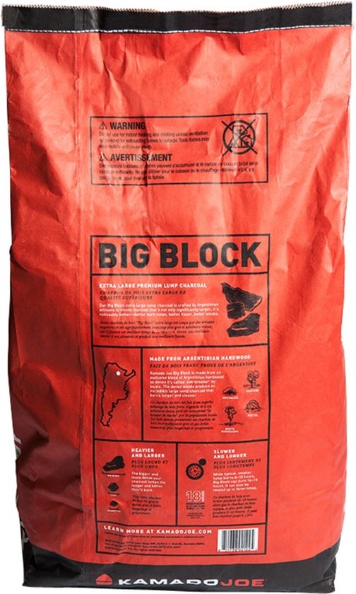 Kamado Joe - Big Blocks - Houtskool / maximum 25 kg per bestelling
