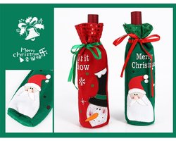 10-Pack Wijnfles hoes Kerst