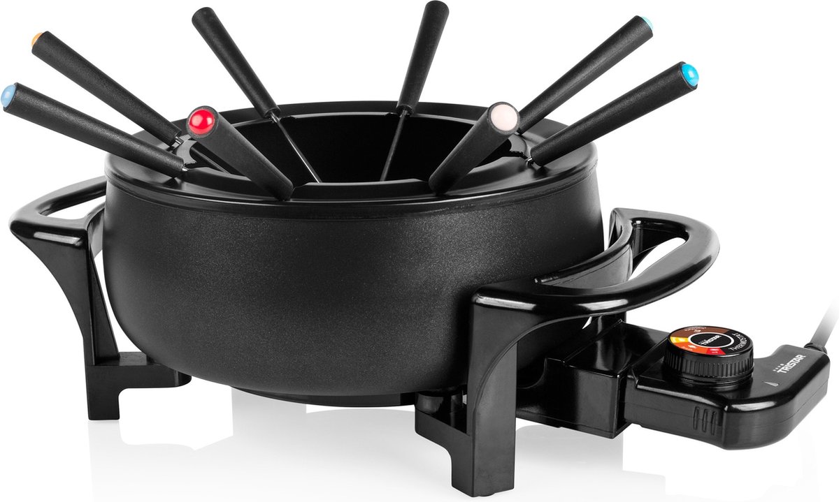 Bol.com Tristar Fondueset Elektrisch FO-1107 - 1000W - 1,5L voor 8 personen - Incl 8 fonduevorkjes aanbieding