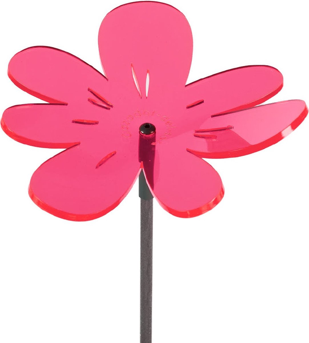 Cazador Del Sol zonnevanger - tuin decoratie voor buiten - Nea - Wavy - Ø150mm x 120cm - Tuinbeeld - Rood Set 1