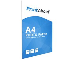 PrintAbout huismerk Fotopapier Glossy A4 180 gr (50 vel) geschikt voor PrintAbout