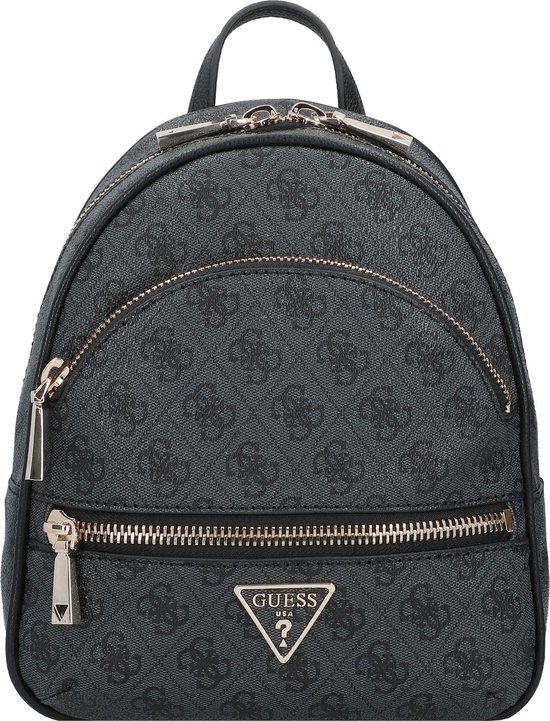 GUESS Sac à dos de loisirs Sac à dos Manhattan Backpack Coal Logo Gris foncé
