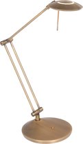 Lampe de bureau orientable LED | 1 lumière | bronze / marron | plastique / métal | Ø 18 cm | 70 cm de hauteur | lampe de table / lampe de bureau | design contemporain