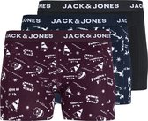 Jack & Jones Heren Boxershorts Trunks JACSNOWFLAKE 3-Pack - Maat L