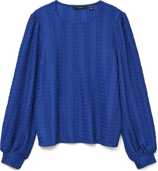 Vero Moda T-shirt Vmjasmin Ls O-neck Top Jrs Ga 10333293 Surf The Web Dames Maat - S