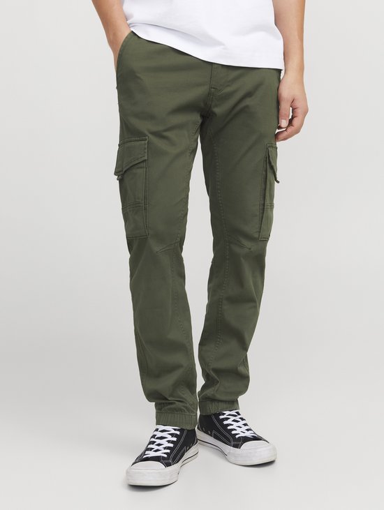 JACK&JONES PANTS STUDIO JPSTPAUL FLAKE CARGO OLIVE NIGHT NOOS Regular Fit