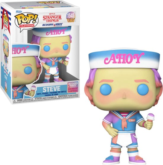 Stranger Things Steve (Scoops Ahoy) vinyl figuur 1545 Funko Pop
