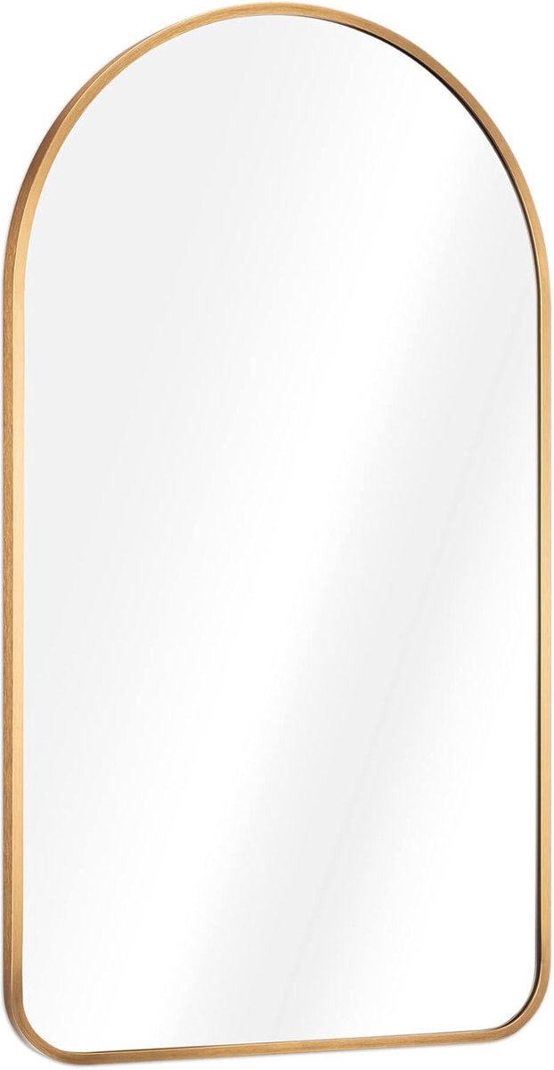 Gouden wandspiegel met boogvormig design - 3x45x80 cm - Moderne wanddecoratie