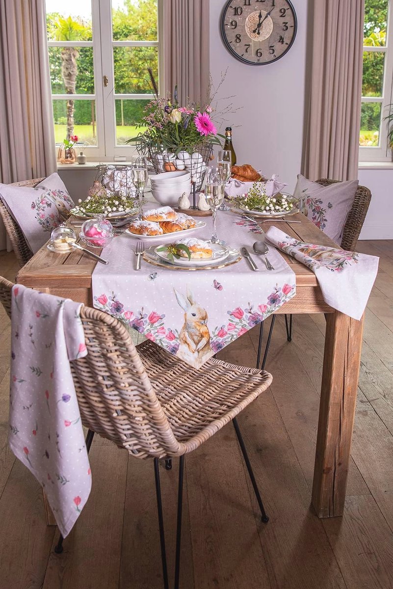 Keukenschort Beige Pasen met Patroon 70x85 cm