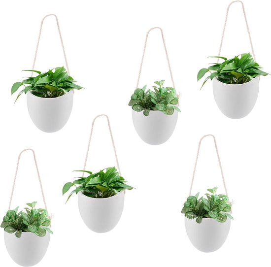 Macramé Plantenhanger 4-Pack - Hangende Plantenbakken Voor Binnen En Buiten Boheemse Huisdecoratie Macramé Plantenhanger 4-Pack - Hangende Plantenbakken Voor Binnen En Buiten Boheemse Huisdecoratie