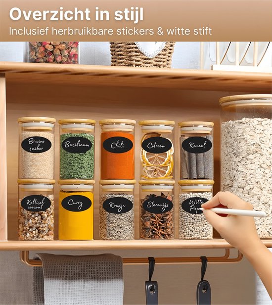 Bocaux de conservation - 280 ml - 10 pièces