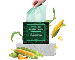 Bio Afvalzakken (10 Liter, 150 Stuks) Composteerbare Vuilniszakken 10L