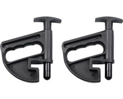 2 stuks - Bandenhielklem - Bandenwisselaar - bandenduwer - Kraalklem - bandenklem - plastic - zwart - Universele - montagehulp - Velg Pry Wiel Veranderende Helper