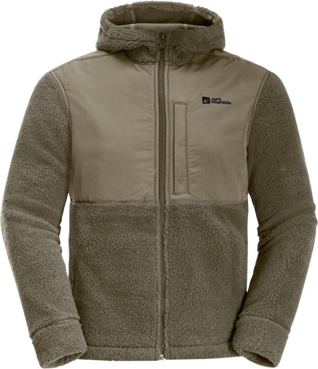 Jack Wolfskin Felsicht Hooded Jacket Men - Fleecevest - Heren - Beige - Maat XL