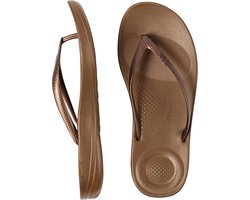 FitFlop Iqushion Ergonomic Flip-Flops TPU Dames Slippers - Bronze