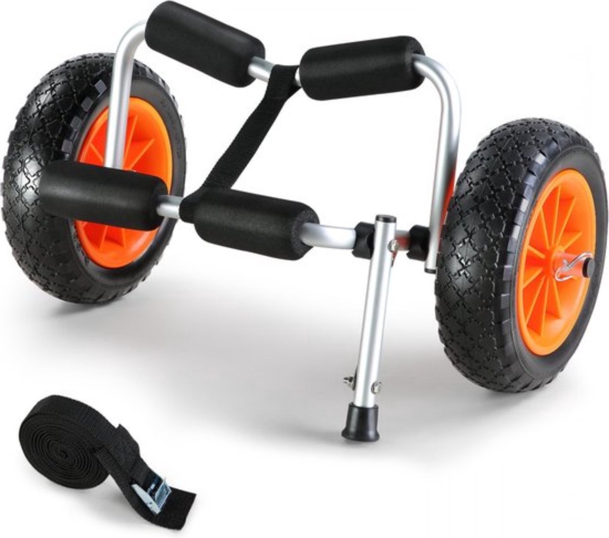 kajaktrolley - kanotrolley - opvouwbaar - 600x360x320 mm - tot 113kg - PU-banden - surftrolley