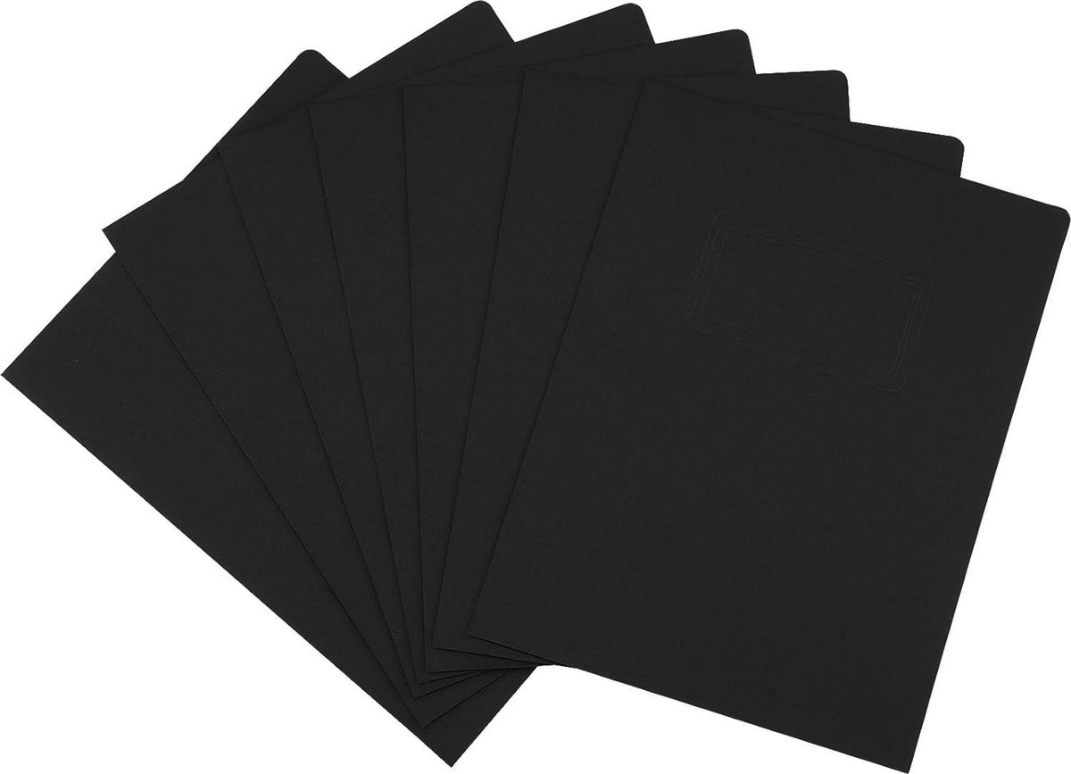 10Pcs A4 Kraft Papier Bestandsmap Blauw Archiveren Envelop Map Project Document Map met String Sluiting Presentatie Houder Brief Organizer Tas Pouch Project Rapport Pocket Papierwerk Organizer