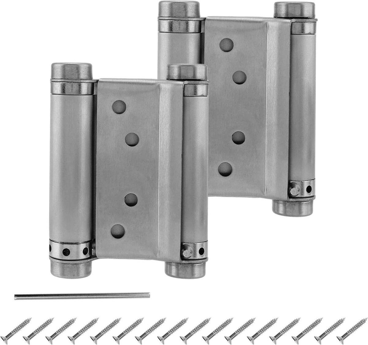 Pendeldeurscharnier roestvrij staal 68 mm - 2 stuks - draaideurband veerscharnier - voor s