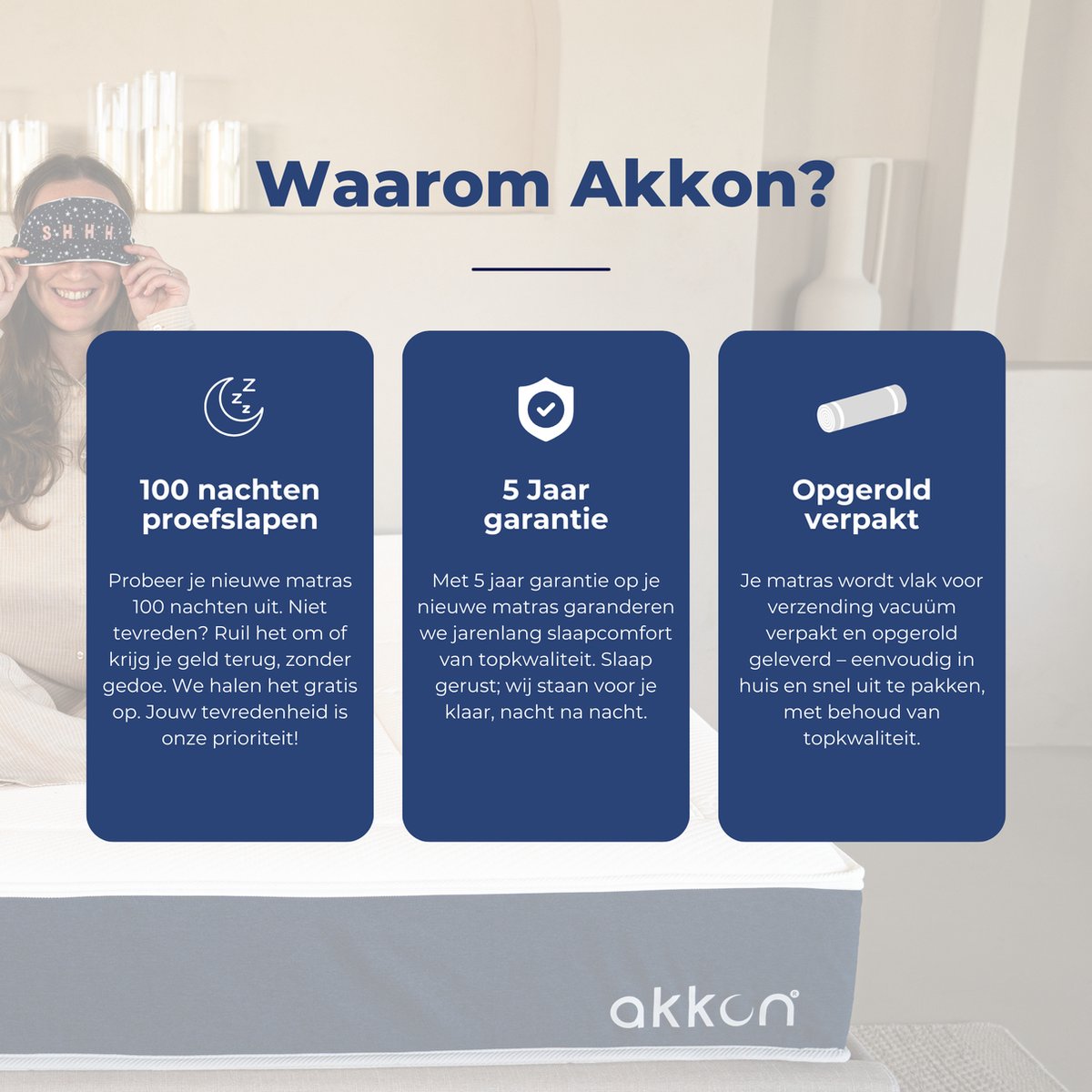 Akkon NASA Traagschuim Matras 90x210 - 21 cm dik thumbnail 6