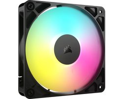 CORSAIR RS120 ARGB PWM 120 mm ventilator - 4 pins PWM & +5V-ARGB aansluiting - AirGuide Technologie - Magnetic Dome lager - Zwart