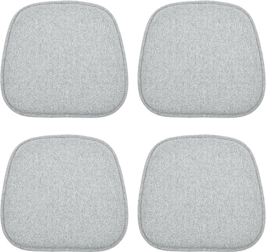 Stoelkussens, Set Van 2 Rieten Stoelkussens Voor Binnen En Buitenstoelen Getufte Zitkussens Terrasmeubilairkussens Off White 1995432273