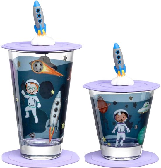 Leonardo Bicchiere per bambini Avventura 300 ml, 6 pezzi, Assortito