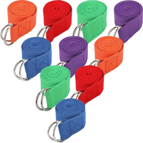 DASKING Daisy Chains, 180 cm yoga hangmat verlengingsriem, 23 KN sterk verstelbaar nylon oefenband riem voor aerial yoga, pilates, strekken, camping, fitness DASKING Daisy Chains, 180 cm yoga hangmat verlengingsriem, 23 KN sterk verstelbaar nylon oefenband riem voor aerial yoga, pilates, strekken, camping, fitness