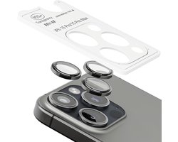 Camera Lens Screen Protector - Geschikt voor iPhone 15 Pro /15 Pro Max - 9H Bescherming - Zwart