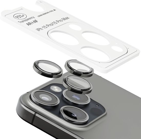 iTech Protection de caméra – Protection Shield' objectif de caméra pour iPhone 15 Pro/15 Pro Max
