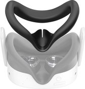 Silicone Face Protector for Meta Quest 3S – Soft Sweatproof Facial Cover, Anti-Light Leak, Skin-Friendly VR Goggle Protection – Black