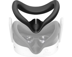 Silicone Face Protector for Meta Quest 3S – Soft Sweatproof Facial Cover, Anti-Light Leak, Skin-Friendly VR Goggle Protection – Black