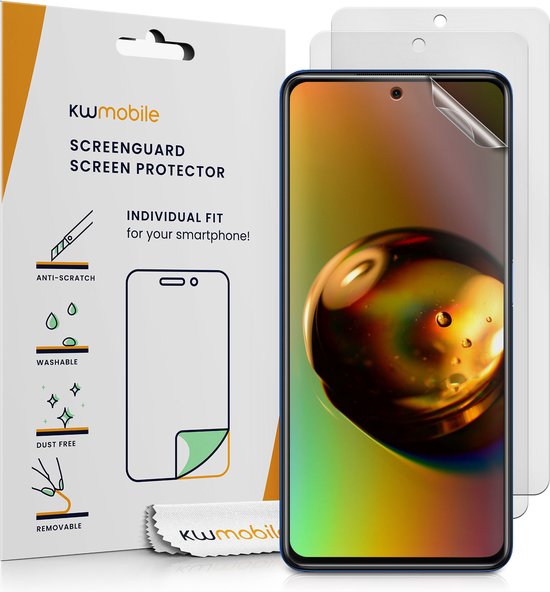 kwmobile Set de 3 films de protection d'écran Compatible avec Xiaomi Poco X3 NFC / Poco X3 Pro - Films d'écran anti-reflets et anti-traces de doigts - Mat