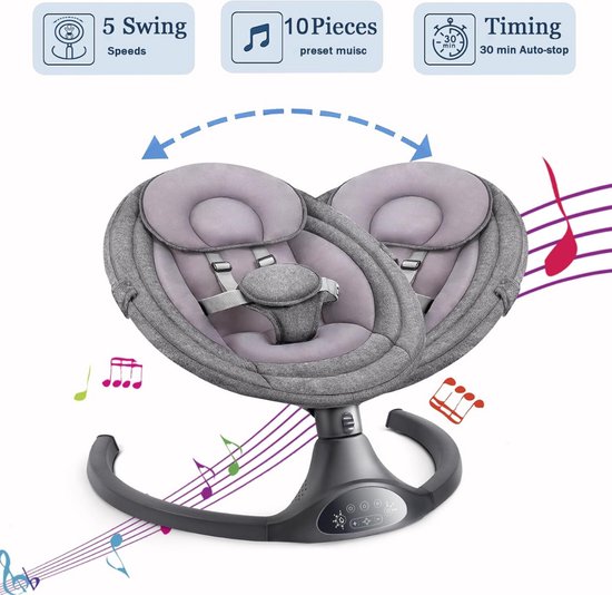 Bo Jungle automatische schommelwieg - BabyWereld