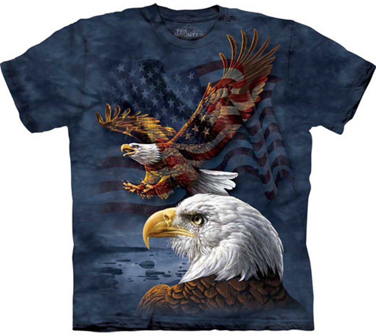 T-shirt Eagle Flag Collage XL