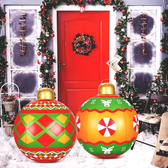 60 cm Kerstbal decoratie Kerstmis opblaasbare kerstballen uitverkoop