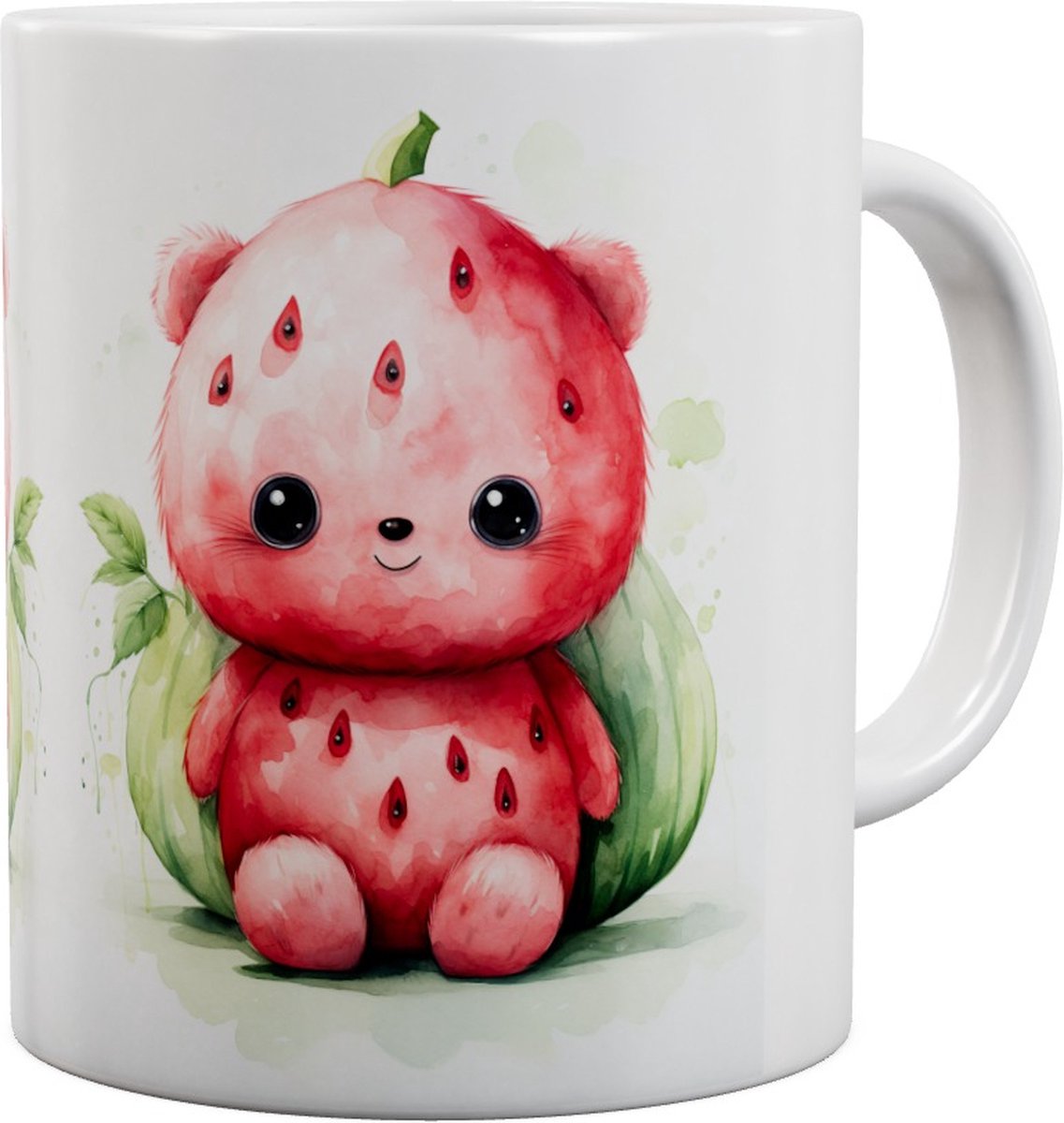 Fruit Monster Aardbei - Standing Strawberry - Mok 440ml 440